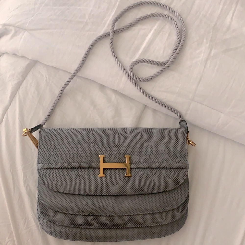 Vintage Finesse La Model Snakeskin/Lizzard Clutch Bag